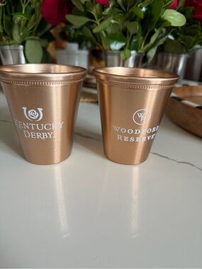 2x Kentucky Derby Woodford Reserve Copper metal cup 2026